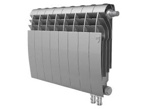 Биметаллический секционный радиатор отопления Royal Thermo Biliner 350 / V Silver Satin / 8 секций