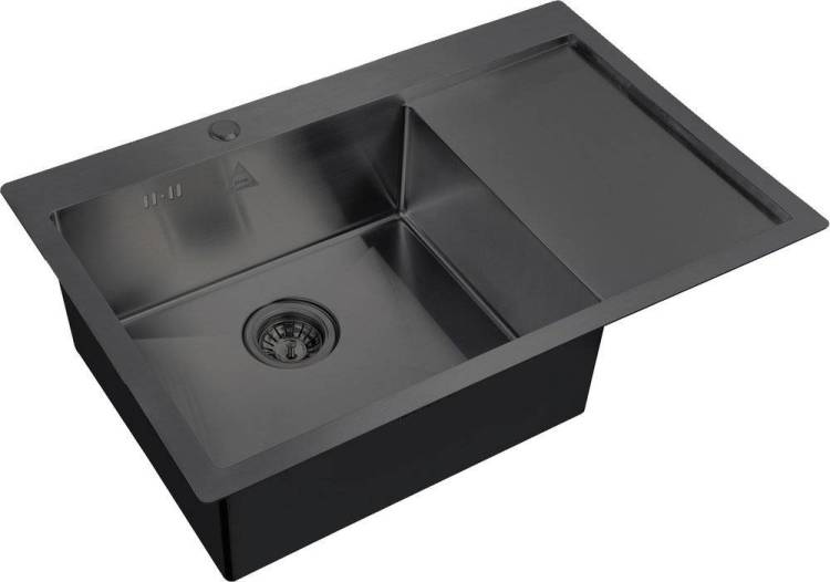 Мойка кухонная ZorG Steel Hammer SH 7851-L GRAFIT графит