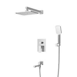 Душевой комплект Cezares Slider SLIDER-VDSET-01 с изливом, хром