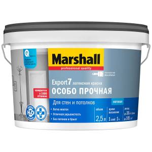 Краска для стен и потолков латексная Marshall Export 7 матовая база BC 2.5 л