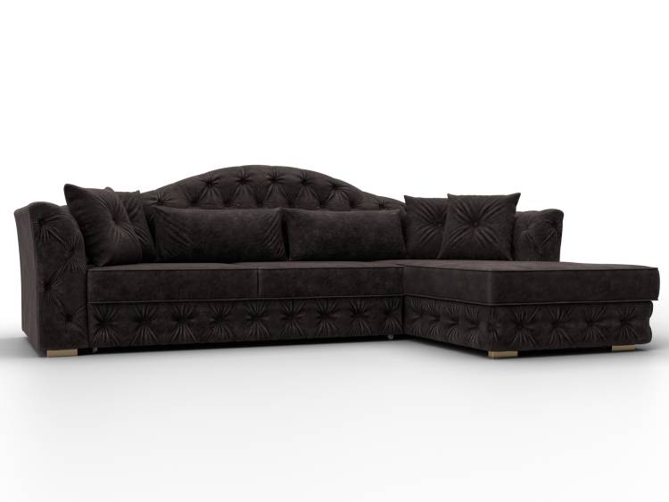 Диван угловой Лига Диванов Артис 128028 Коричневый