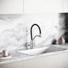 Смеситель для кухни Sancos Nolia SC12003SS с гибким изливом, нержавеющая сталь, черный фото 3
