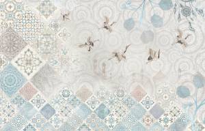 3D Фотообои Artegrafico «Журавлиный круговорот» VS-002 песок