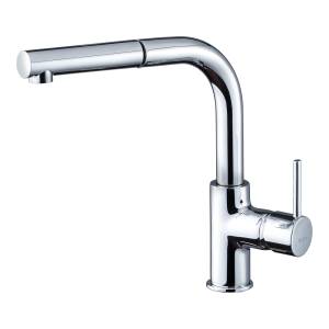 Смеситель для кухни Rivelato Ledro 9022200 с выдвижным изливом, хром