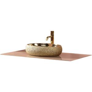 Столешница Armadi Art NeoArt 853-110-CP стекло 110см прямая Capuccino