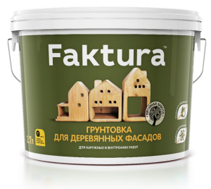 FAKTURA грунт-пропитка для дерева на водн.основе с защитой от биопоражения, для вн/нар. работ (2,7л)