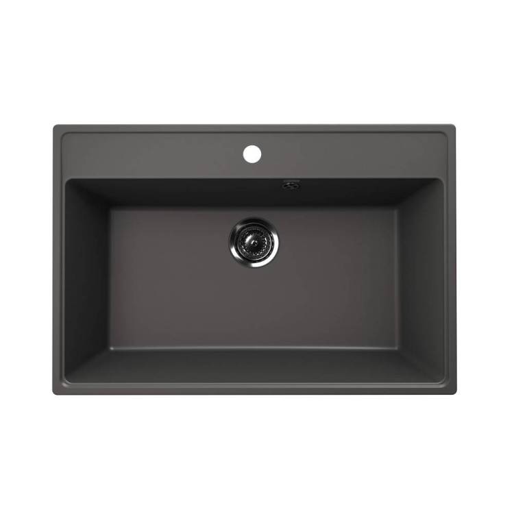 Кухонная мойка Ulgran Quartz Forte 760-09 мокрый асфальт