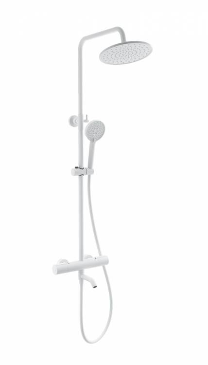 Душевая стойка Wonzon & Woghand WW-A3006-T1-MW с термостатом, белый