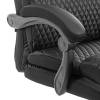 Кресло компьютерное Tetchair Chief metalBL 25019 черный, кожзам, ткань фото 8