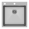 Мойка кухонная Paulmark Kroner-Edge 51 PM775151-BS Брашированная Сталь, 51x51