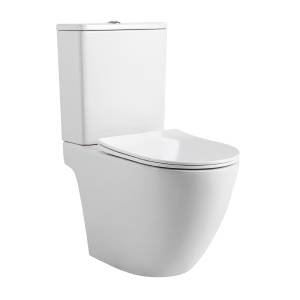 Унитаз-компакт Aquatek Европа AQ2903T-00 безободковый, с микролифтом, белый