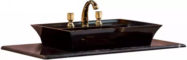 Столешница Armadi Art NeoArt 857-101-BT мрамор 101см Black toros под lv-6 чашу