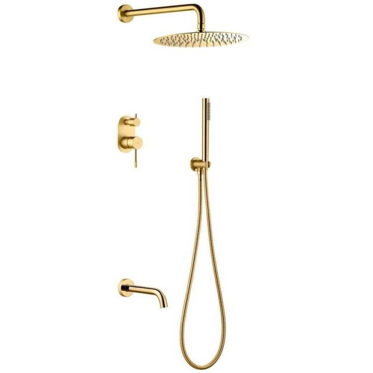 Душевой комплект Boheme Uno 464-2-G Gold