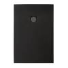 Поддон для душа BelBagno Uno TRAY-MR-UNO-AH-120/80-35-NERO-NO с сифоном и чёрной матовой декоративной накладкой, чёрный, 120x80