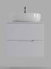 Тумба с раковиной Orange Line Li-60TuwMDF+B05-520W белая матовая, 60 см фото 3