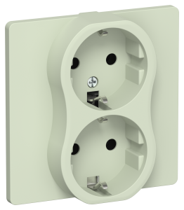 Розетка 2-местная с заземлением IEK Flite FI-R21C-16-K92 панг