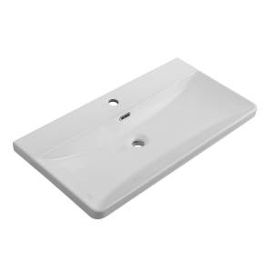 Раковина BelBagno BB-8076-3-80 80 см, белая глянцевая