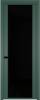 Межкомнатная дверь Profil Doors 2 AGP цвет профиля Зеленый воск, стекло безопасное 6 мм черный триплекс 600x2000