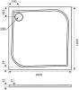 Поддон для душа Good Door Квадро 100x100 фото 5