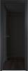 Межкомнатная дверь Profil Doors 4 AX цвет профиля Черный, стекло безопасное 6 мм черное тонированное 600x2000