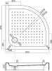 Поддон для душа Cezares Tray TRAY-A-R-85-550-15-W R 85x85, с сифоном фото 4
