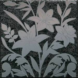 Декор Kerama Marazzi Барберино HGD/B567/5292 3 чёрный глянцевый 20x20