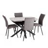 Стол обеденный Tetchair Winston 21856 белый, черный 120(180)x80x75 фото 13