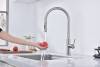 Смеситель для кухни Paulmark Senso Se215180-BS с выдвижным изливом, брашированная сталь фото 7