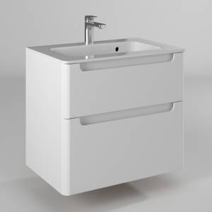 Тумба под раковину Briz Эстель 221 03-18100-16 00 БЕЛ белый глянец, 100 см