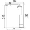 Смеситель для раковины Laparet Geo N4014402LPT высокий, хром фото 4