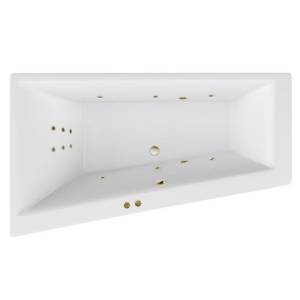 Акриловая ванна Excellent Sfera Slim 170x100 (левая) "LINE" (бронза)