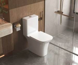Унитаз-компакт AQUAme AQM1009PRO + AQM1103 безободковый, сиденье микролифт, белый глянец