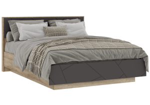 Кровать Woodville Диамо 546000 софт графит, дуб каньон 160x200