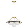 Подвесная люстра Lumina Deco Donzano Ldp 8034-5 Bk+Wt