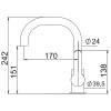 Смеситель для раковины Laparet Legna N4013302LPT высокий, хром фото 4