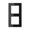 Рамка 2-постовая Jung A creation стекло черное AC582GLSW