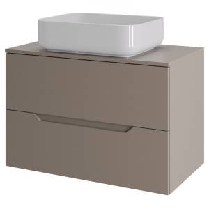Тумба с раковиной Orange Line Li-70TuLMDF+B05-500W латте матовый, 70 см