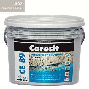 Затирка эпоксидная Ceresit CE 89 Ultraepoxy Premium 807 Жемчужно-серый 2.5 кг