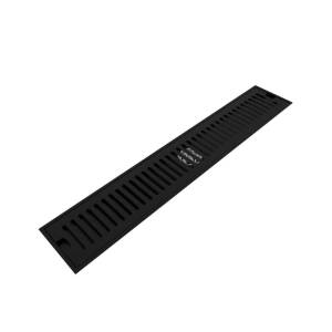 Душевой трап Teymi Helmi T90332 решетка черная, 10x60 см