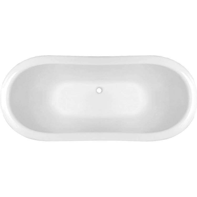 Ванна из искусственного камня Эстет Бостон 180x70 с ножками хром