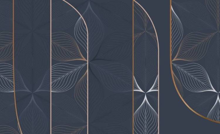 3D Фотообои Artegrafico «Цветочное кружево» PL-096 песок