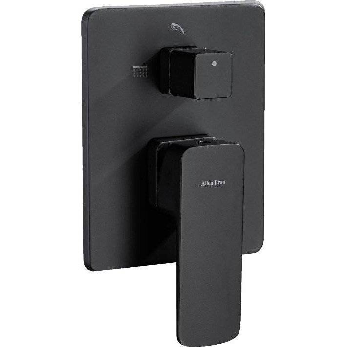 Смеситель для ванны Allen Brau Infinity 5.21014-31 X2 с внутренней частью, черный матовый