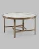 Стол журнальный Stool Group Адриана ECT-223-BRCG-BDFL светлая керамика 80x80x45 фото 3