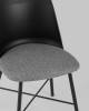 Набор из 2 стульев Stool Group Shell 8336 black X2 черный, с мягким сиденьем фото 8