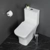 Унитаз-моноблок BelBagno Neon BB8617CPR-MN/SC безободковый, с микролифтом фото 3