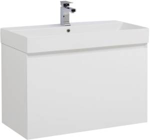 Тумба с раковиной Aquanet Йорк 70 белая