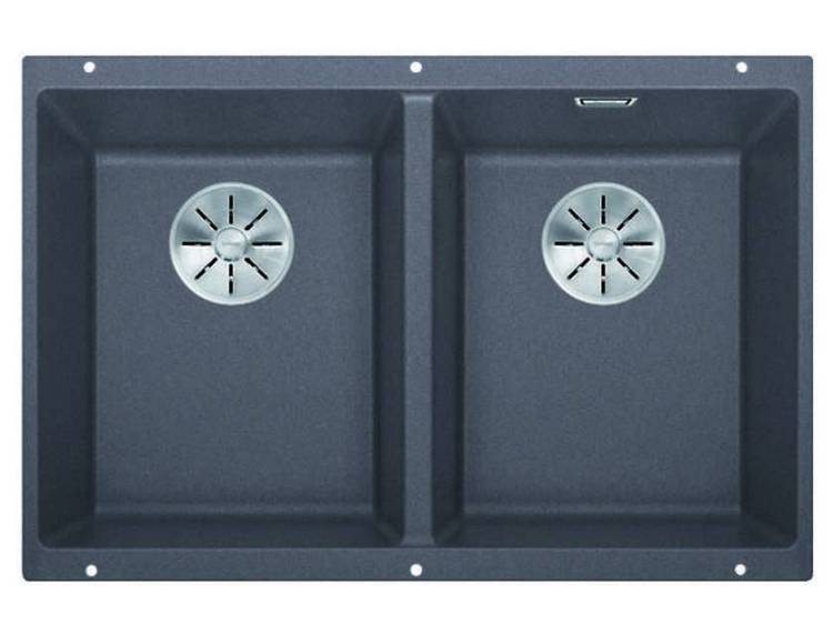 Мойка кухонная Blanco Subline 350/350-U 523575 темная скала