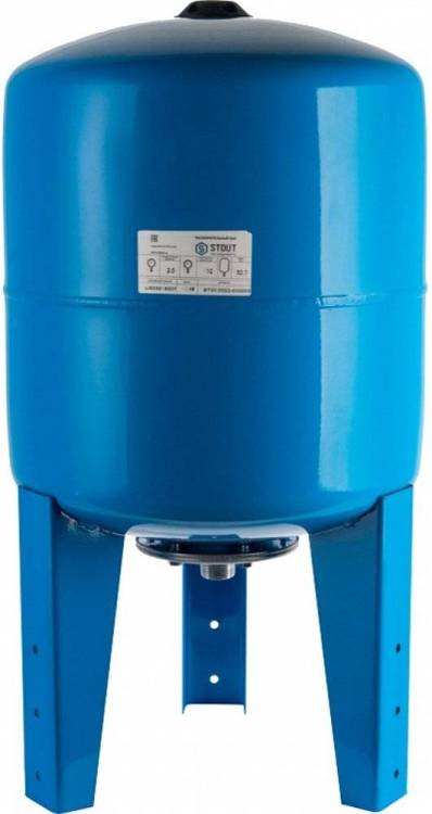 Бак с опорными стойками Stout 150 л, STW-0002-000150