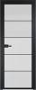 Межкомнатная дверь Profil Doors 5 AX цвет профиля Черный, стекло безопасное 6 мм мору осветленное 800x2000