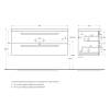 Тумба под раковину Cezares ECO-CER-1200-2C-SO-BO Bianco Opaco, 117x45x50 фото 2